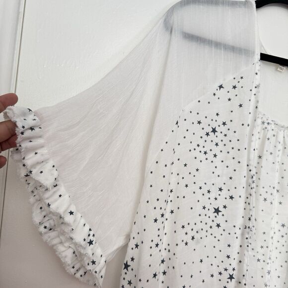 Umgee Womens Size XL 1XL Kimono Cardigan Star Celestial Festival Open Front Boho - Picture 7 of 7